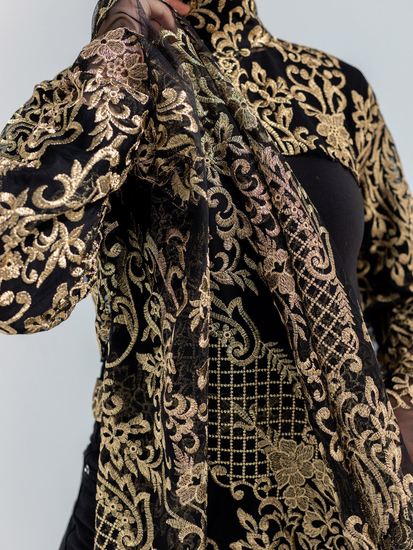 Lace golden blouse