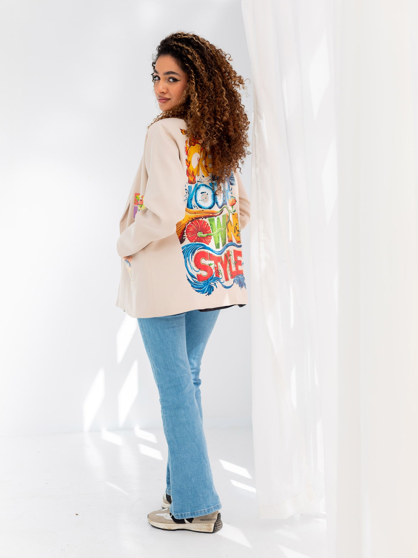 Printed Blazer