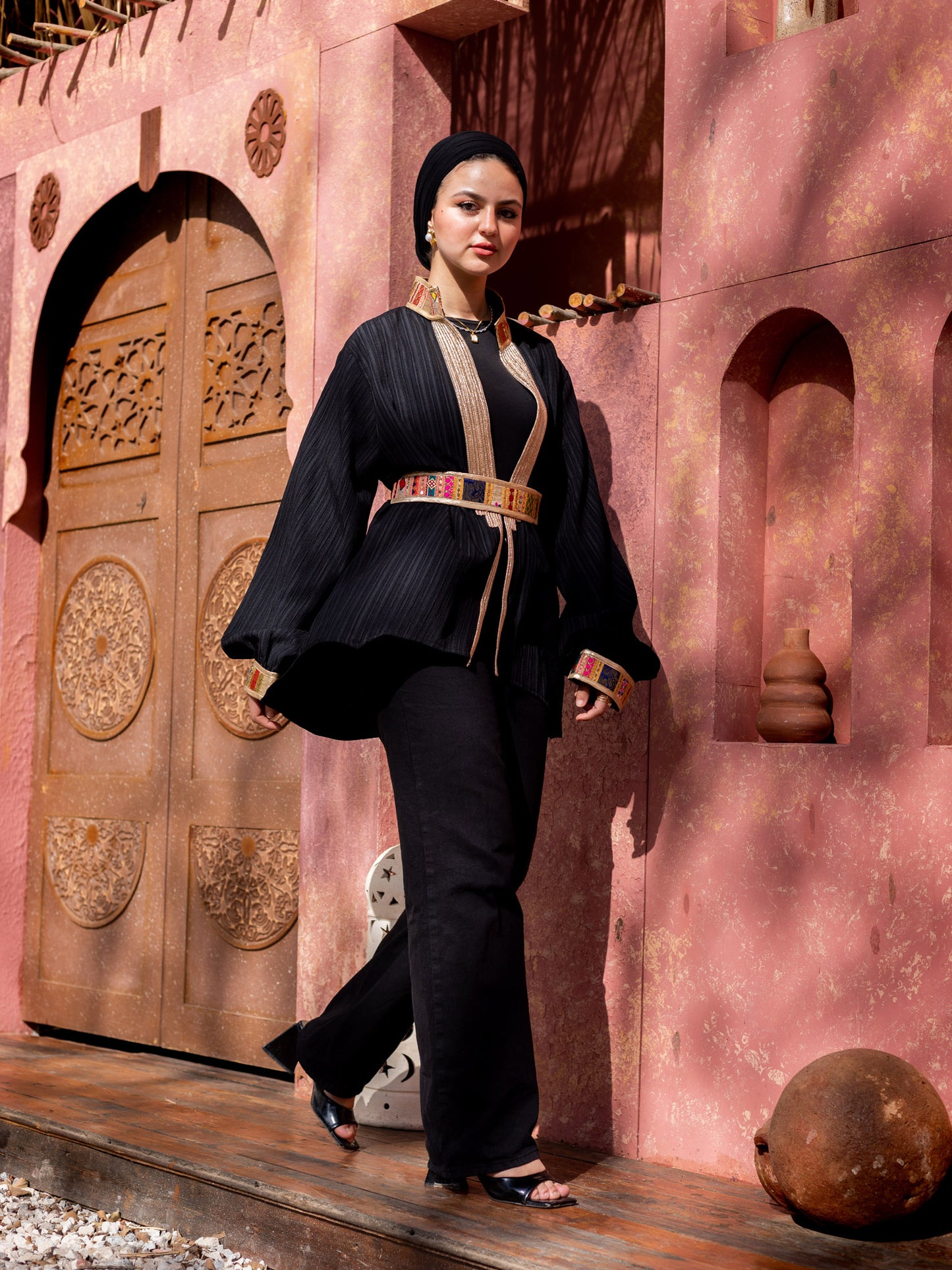 Black Indian Kimono