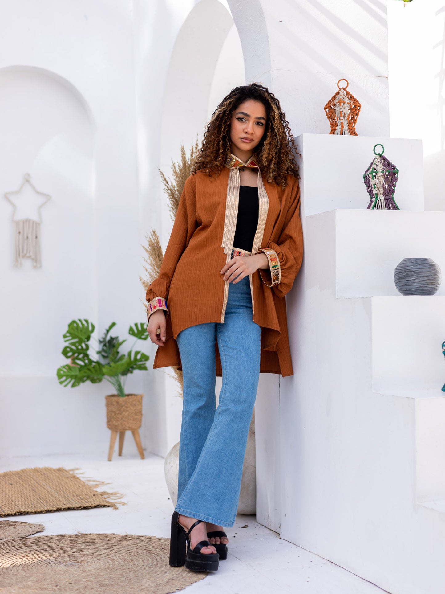 Brown Indian Kimono