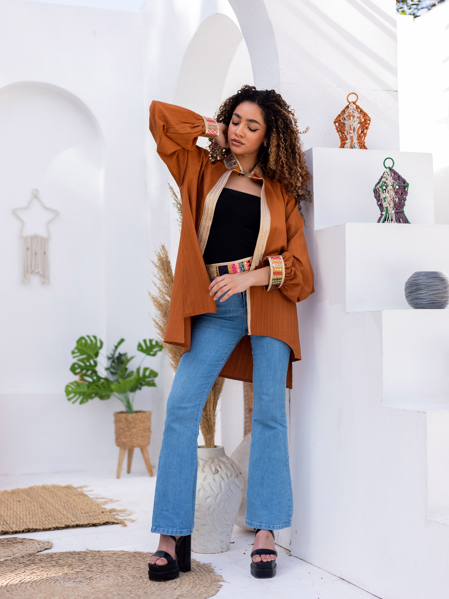 Brown Indian Kimono