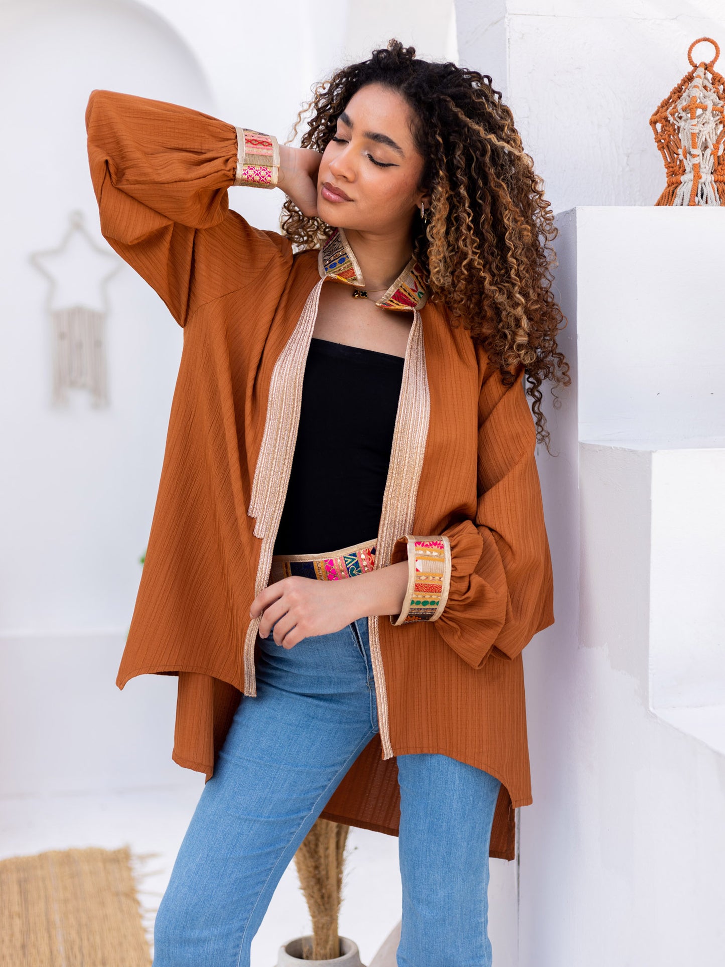Brown Indian Kimono