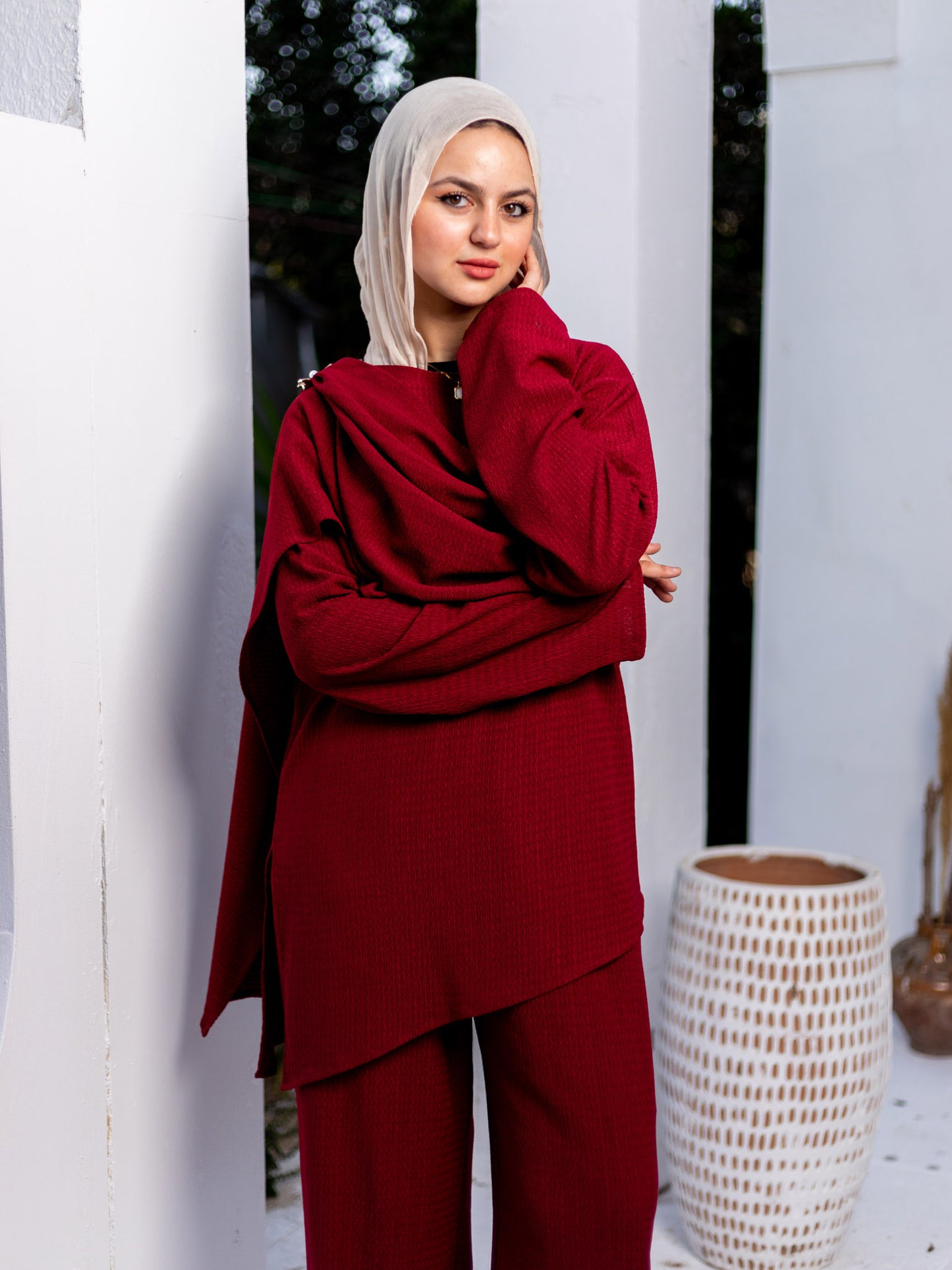 Burgundy Viki Suit