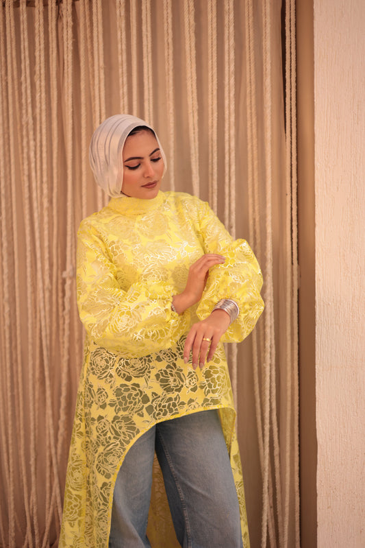 Lace Yellow blouse