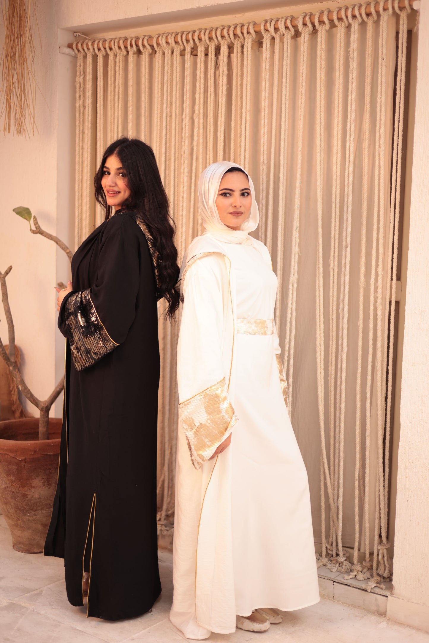 Golden Linen Kaftan