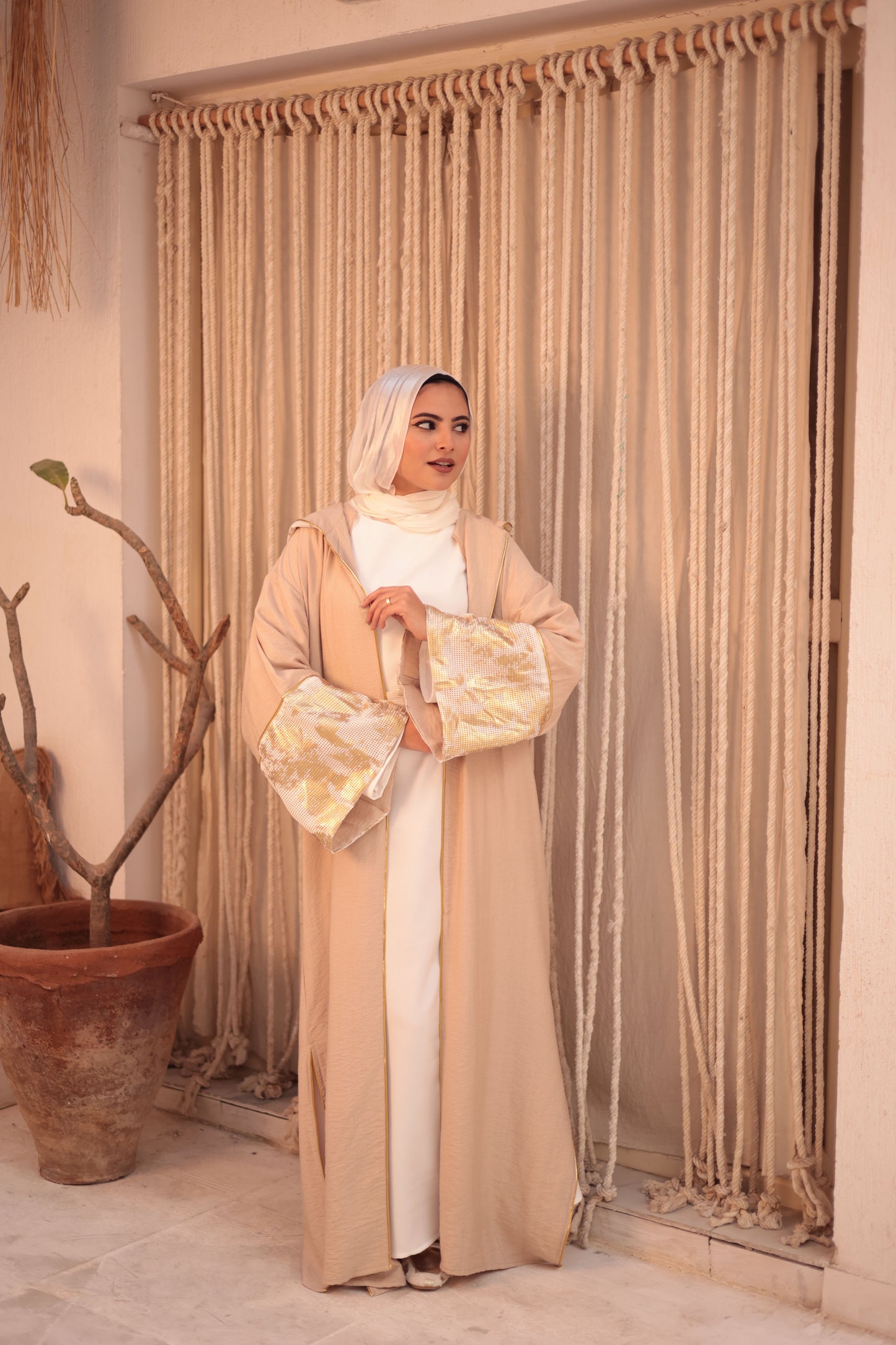Golden Suede Kaftan