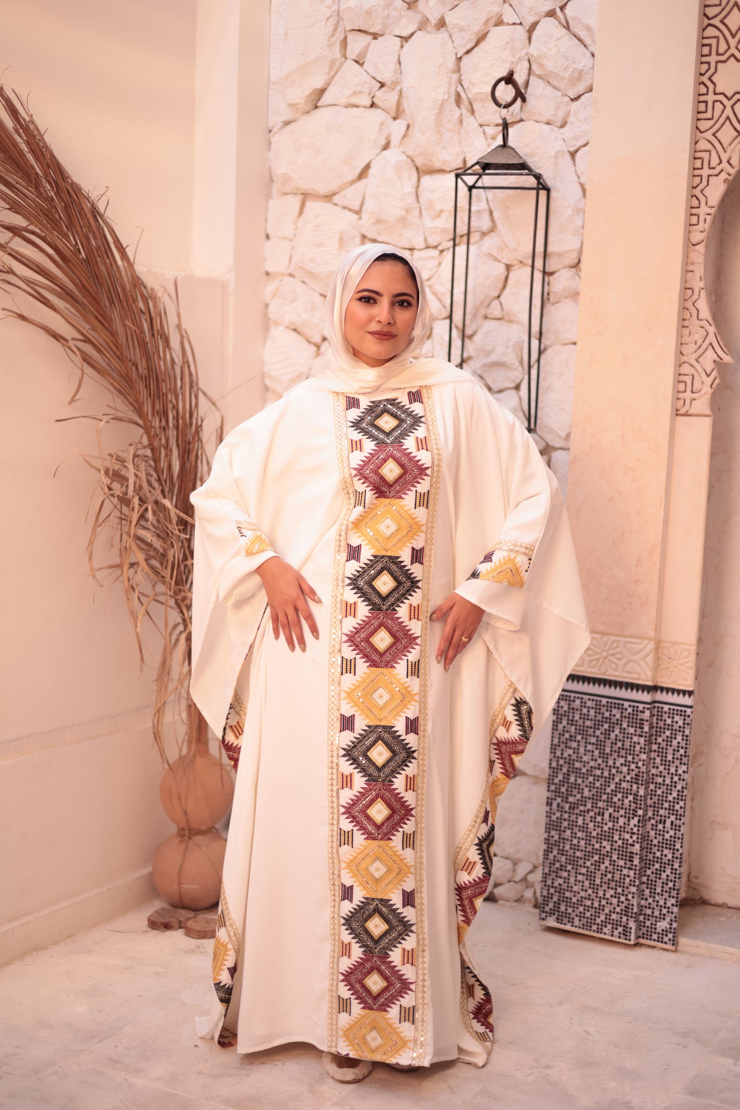 Indian embroidery Abaya