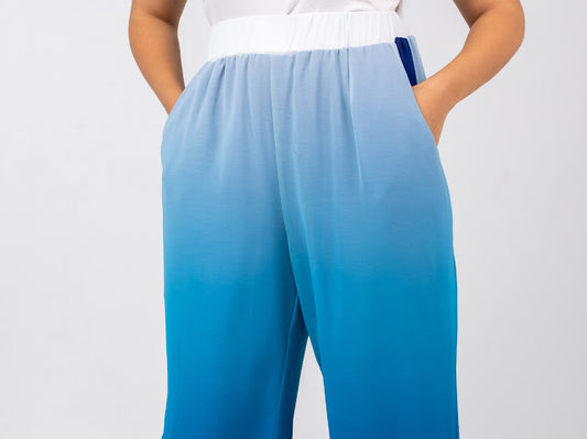 Royal blue chiffon pants
