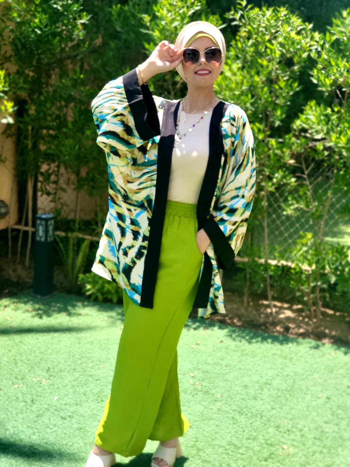 Kimono Printed Linen