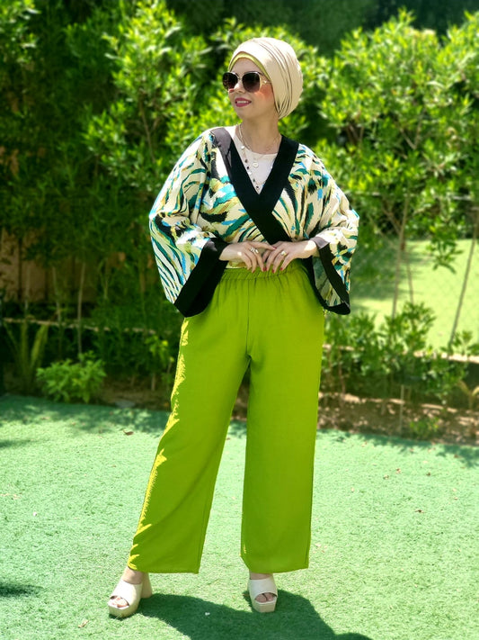 Kimono Printed Linen