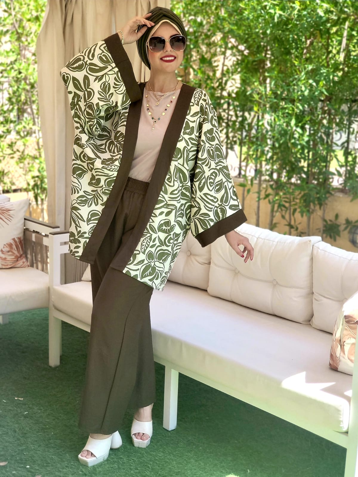 Kimono Printed Linen