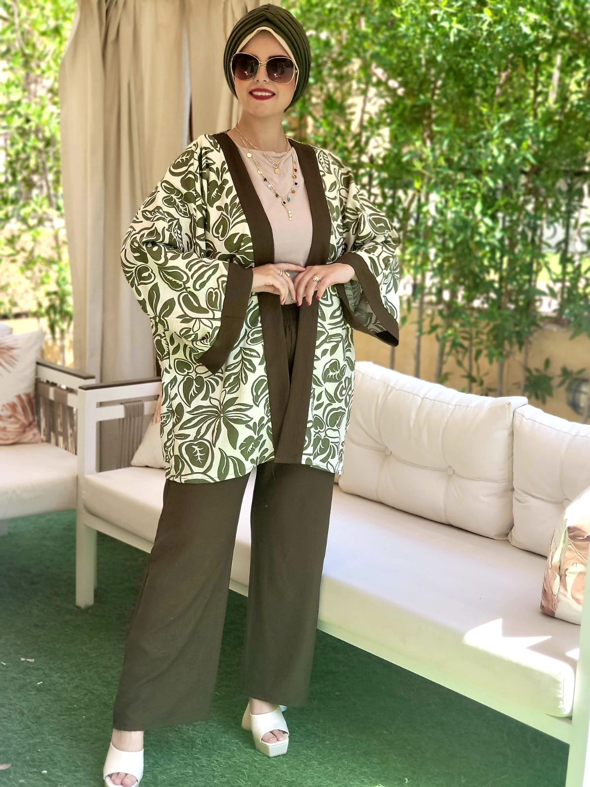 Kimono Printed Linen