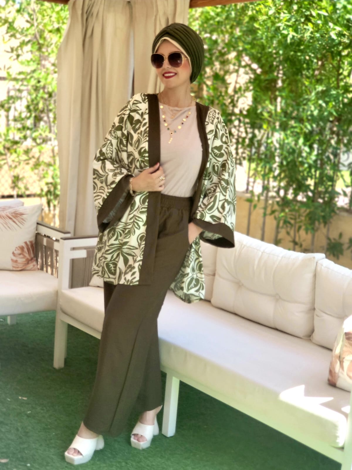 Kimono Printed Linen