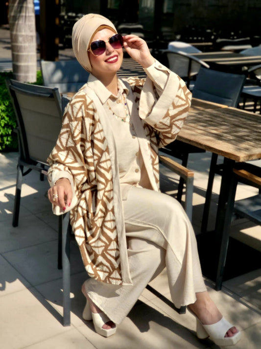 Kimono Printed linen