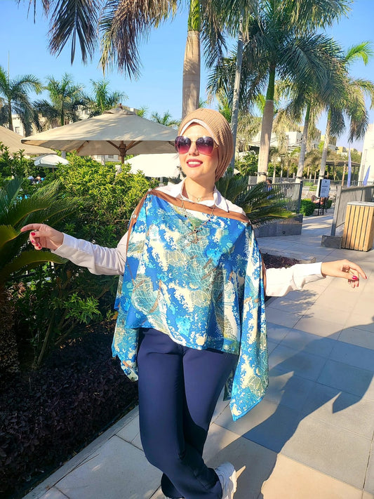 Multiway Turkish Silk Poncho