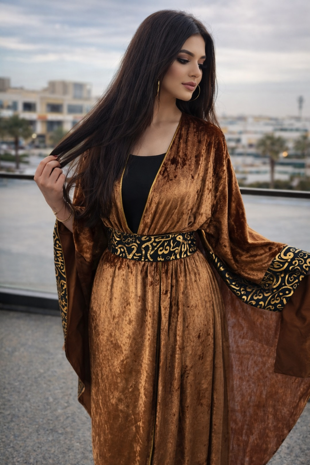 Misk Velvet Kaftan
