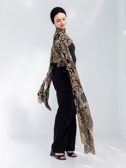 Lace golden blouse