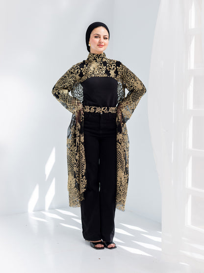Lace golden blouse