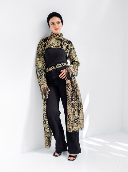 Lace golden blouse