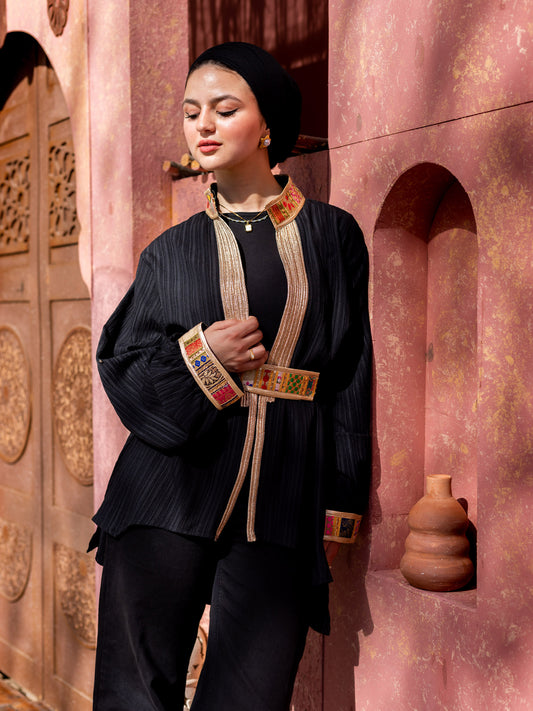 Black Indian Kimono
