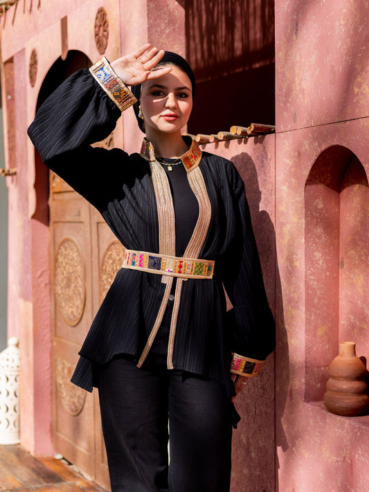 Black Indian Kimono