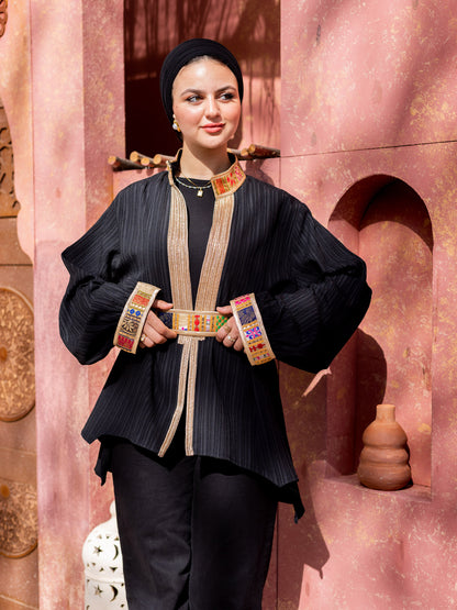 Black Indian Kimono