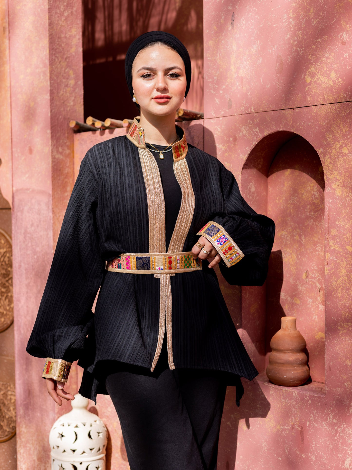 Black Indian Kimono