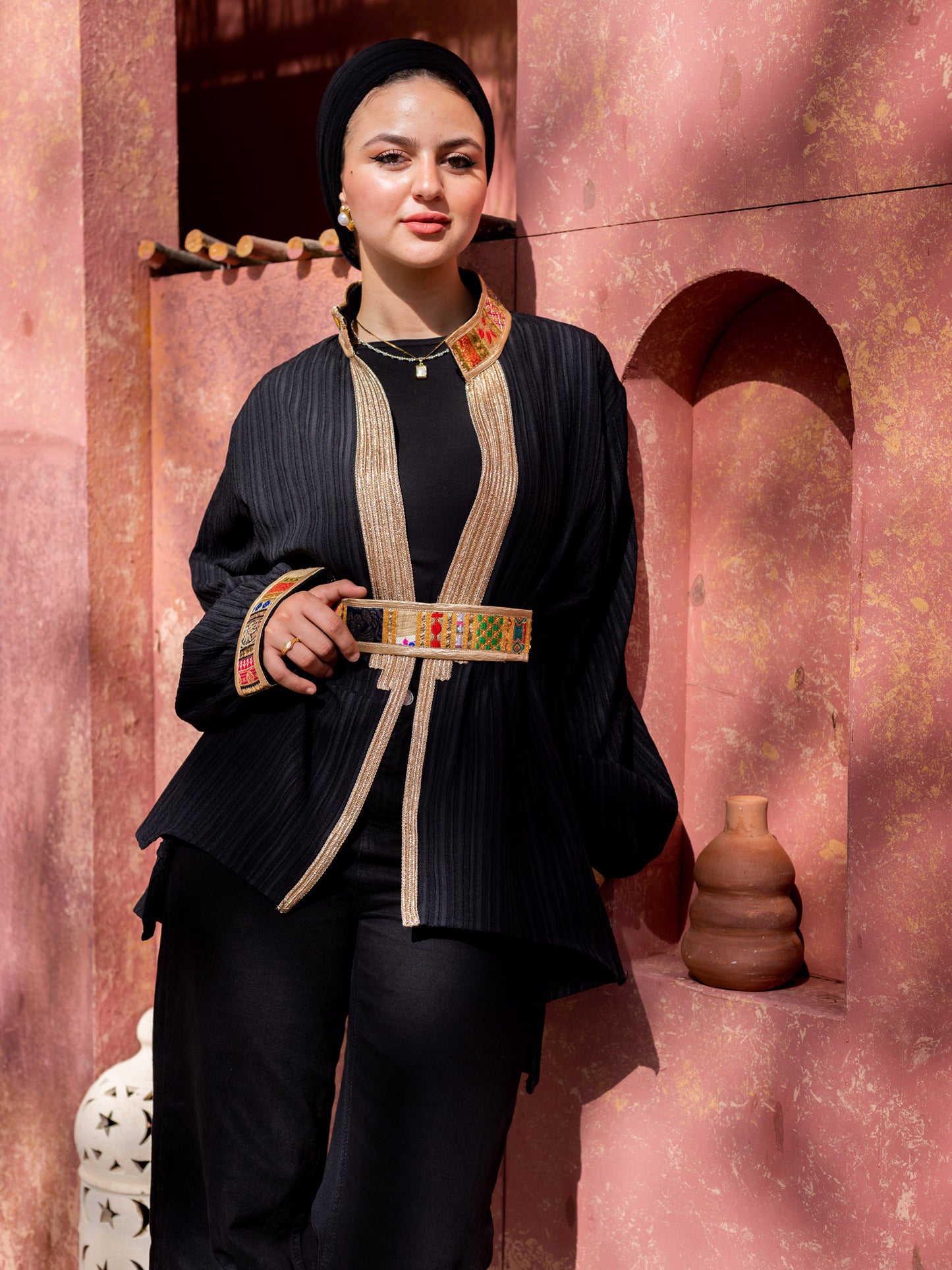 Black Indian Kimono