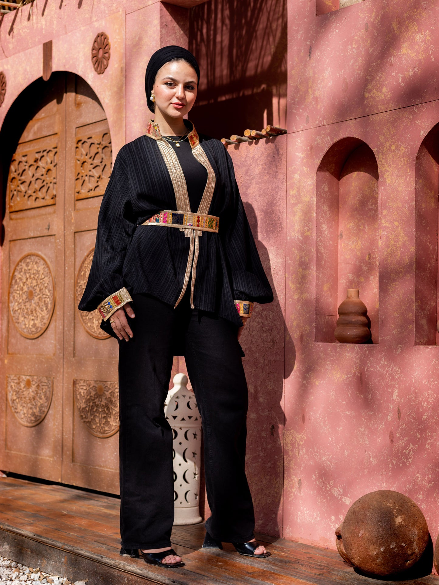 Black Indian Kimono