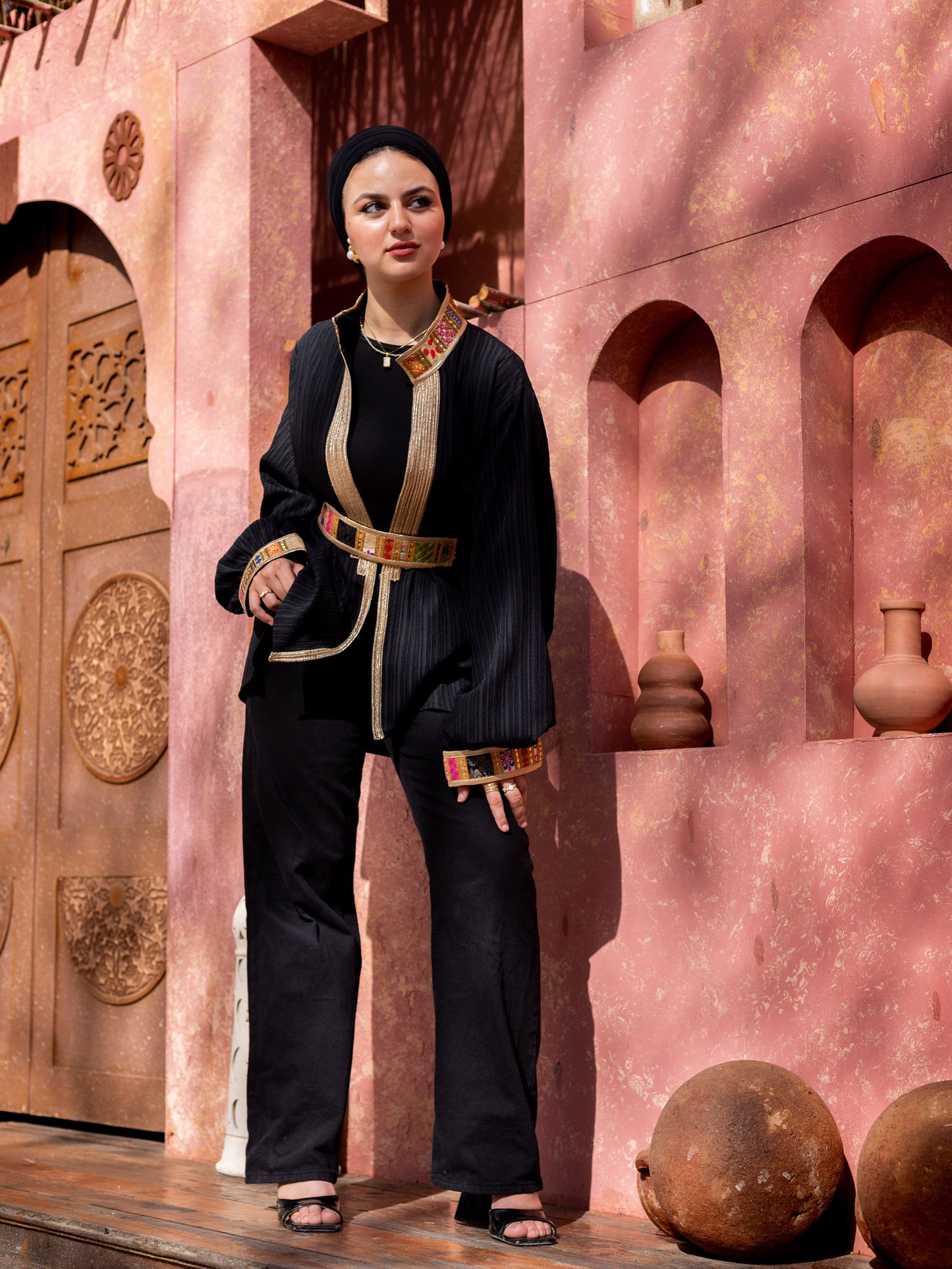Black Indian Kimono