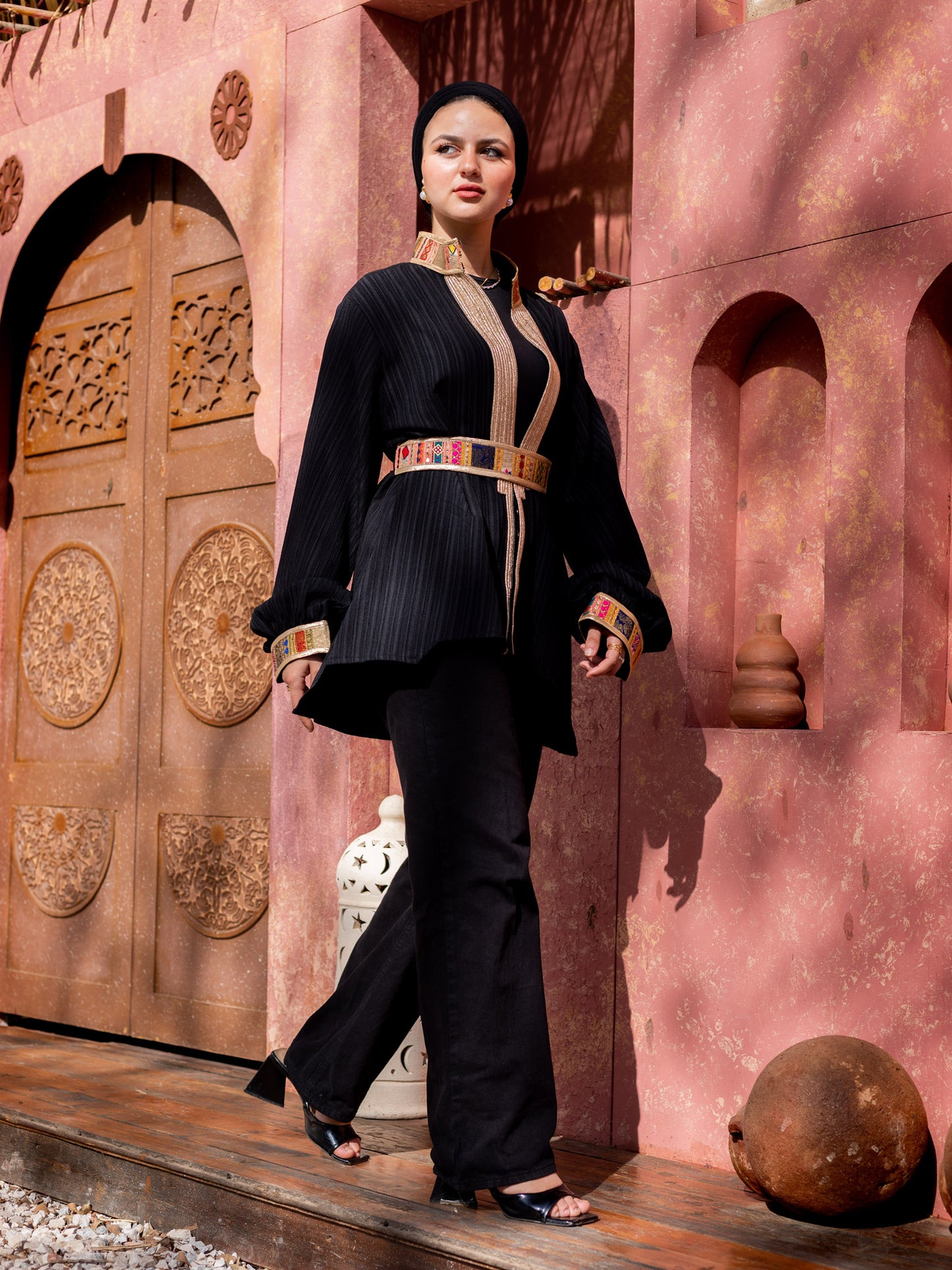 Black Indian Kimono