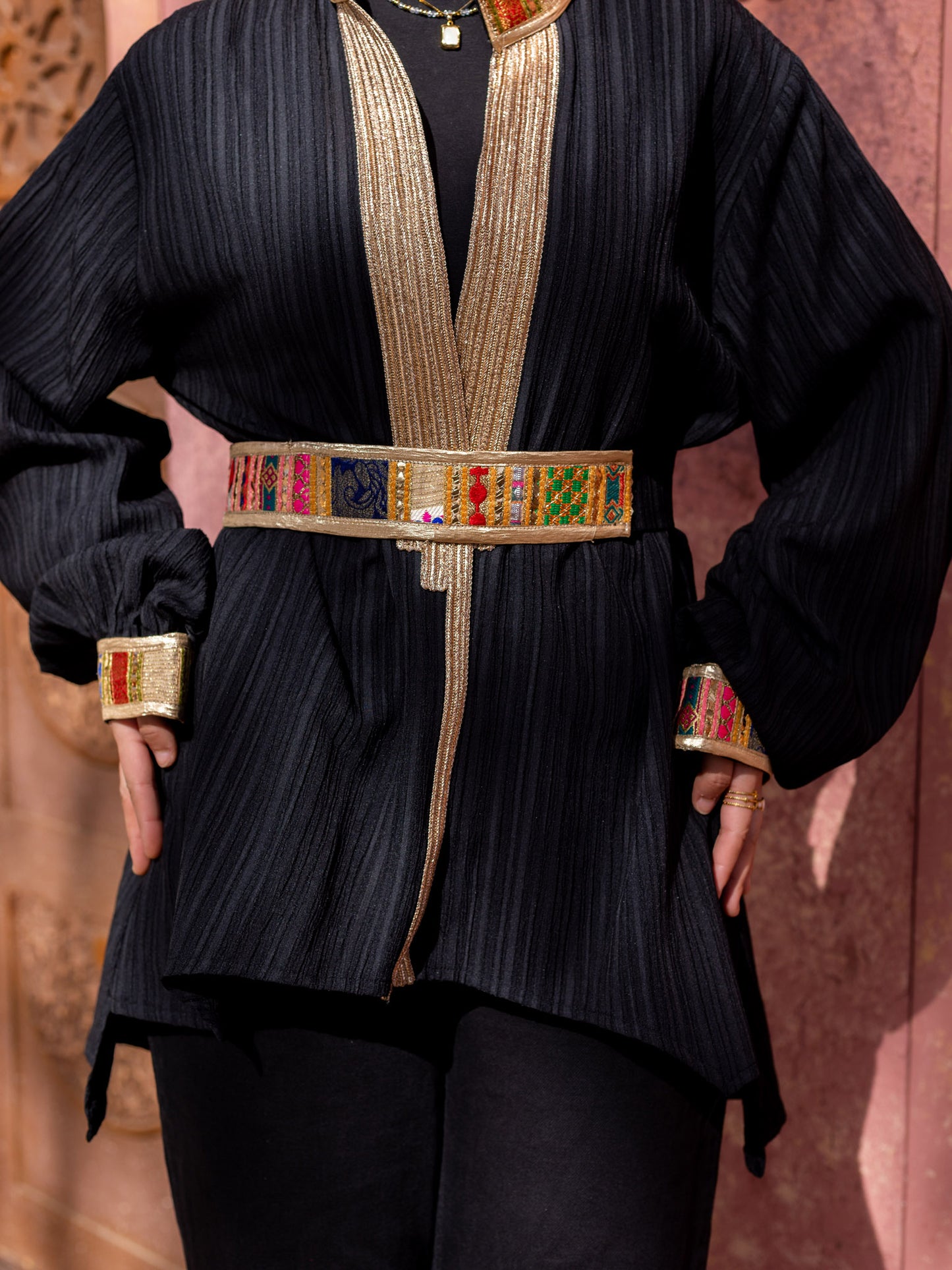 Black Indian Kimono