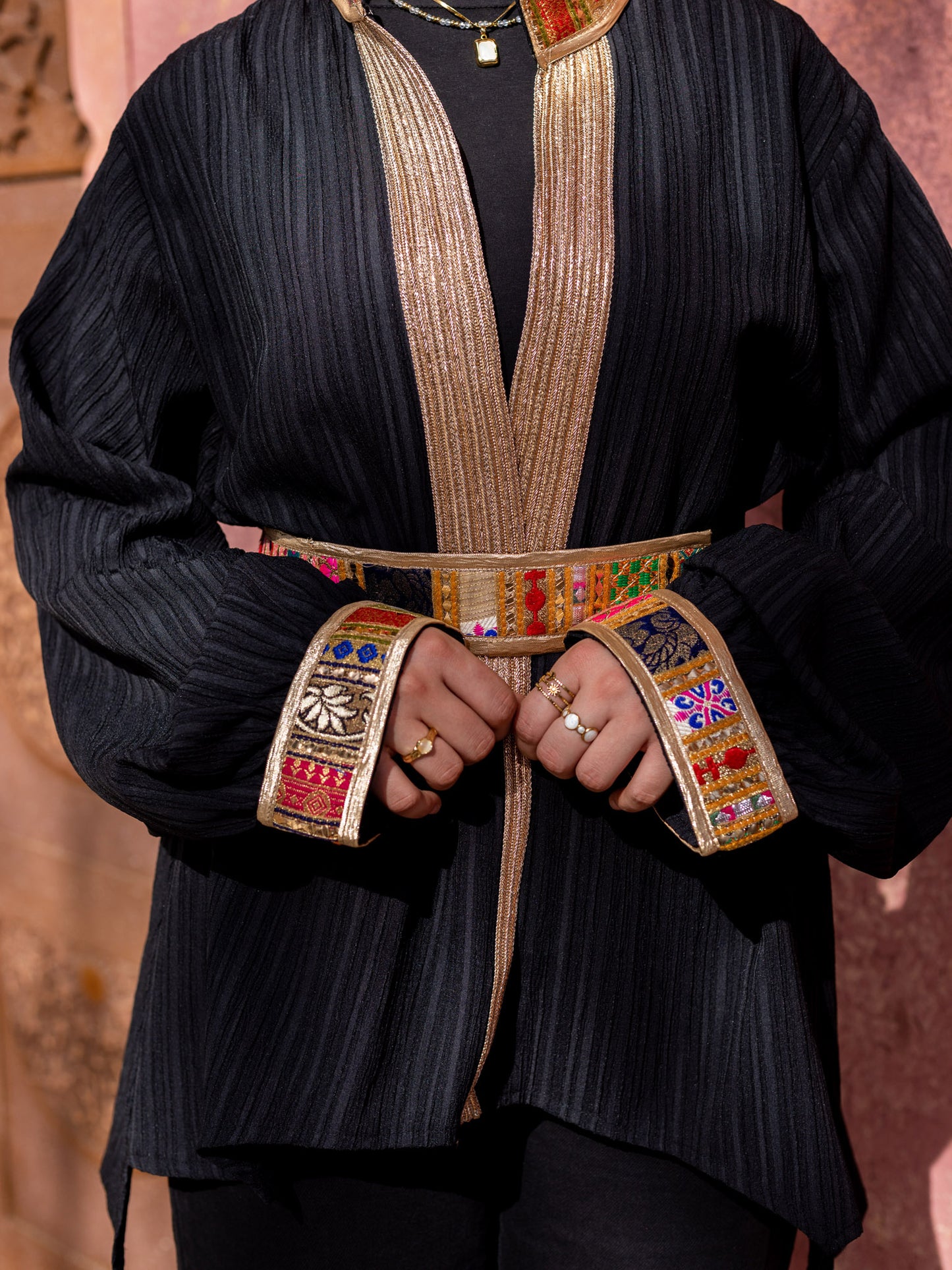 Black Indian Kimono