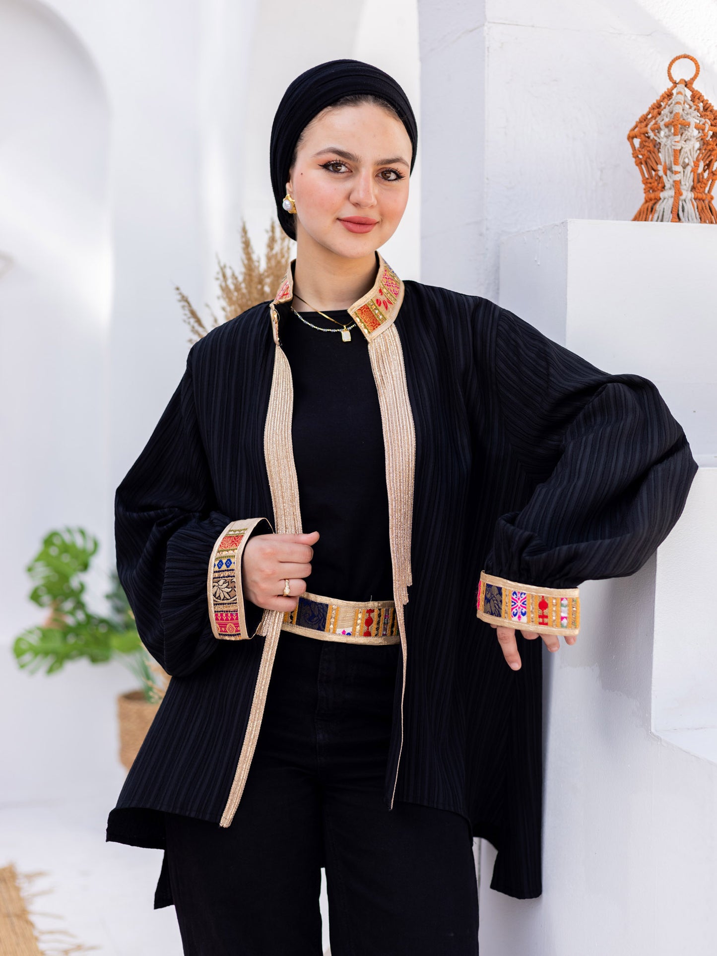 Black Indian Kimono