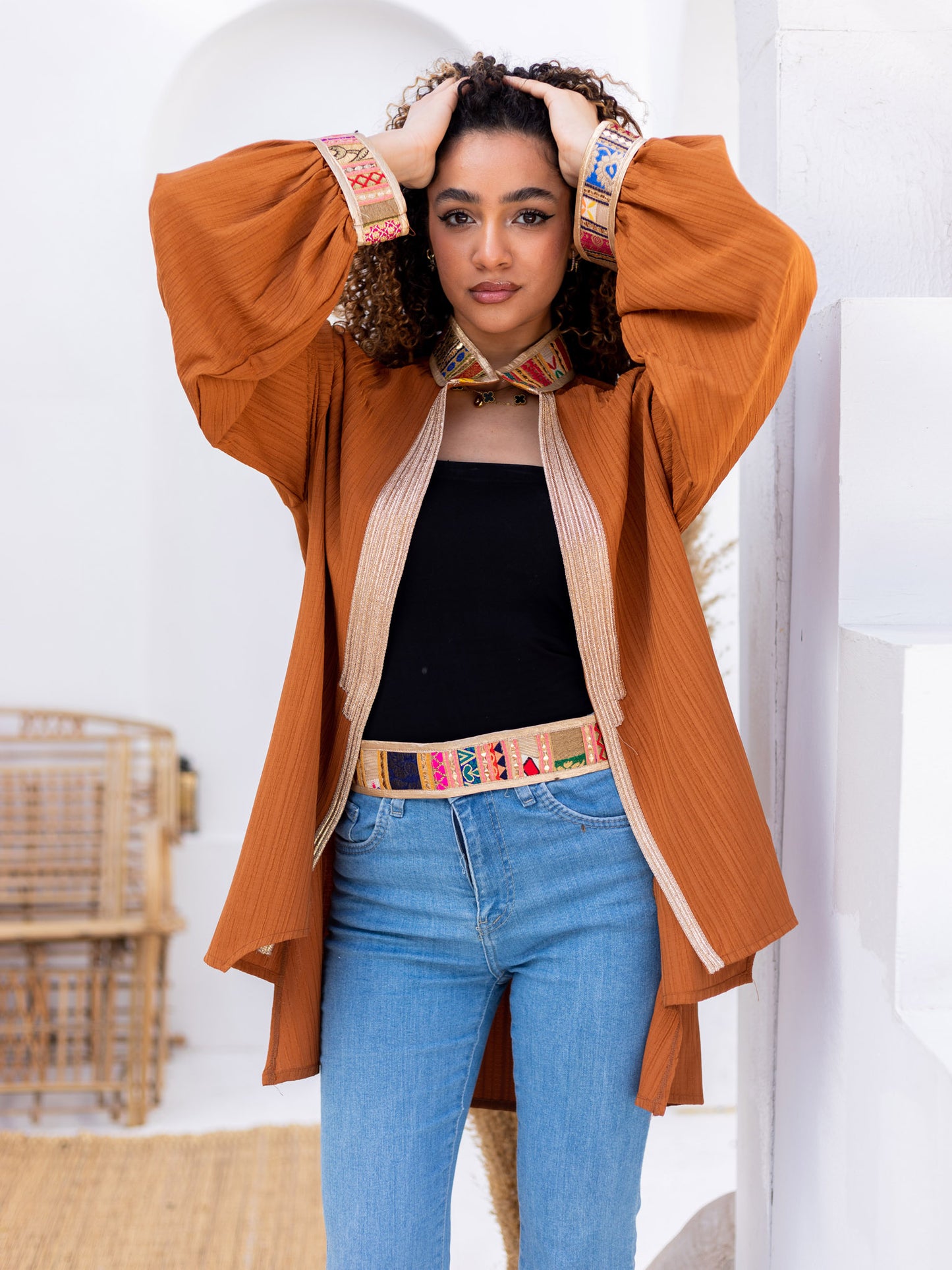 Brown Indian Kimono