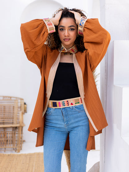 Brown Indian Kimono