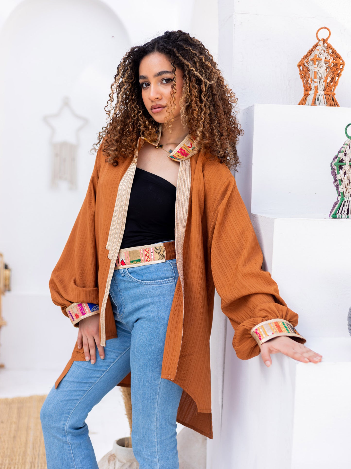 Brown Indian Kimono