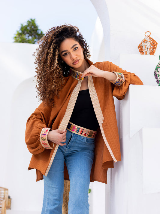 Brown Indian Kimono
