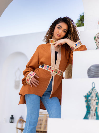 Brown Indian Kimono