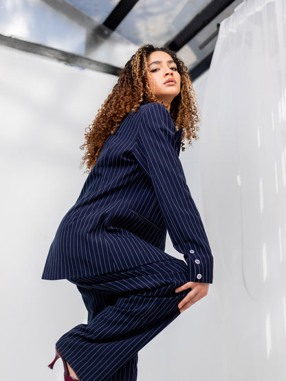 Stripped Half Blazer