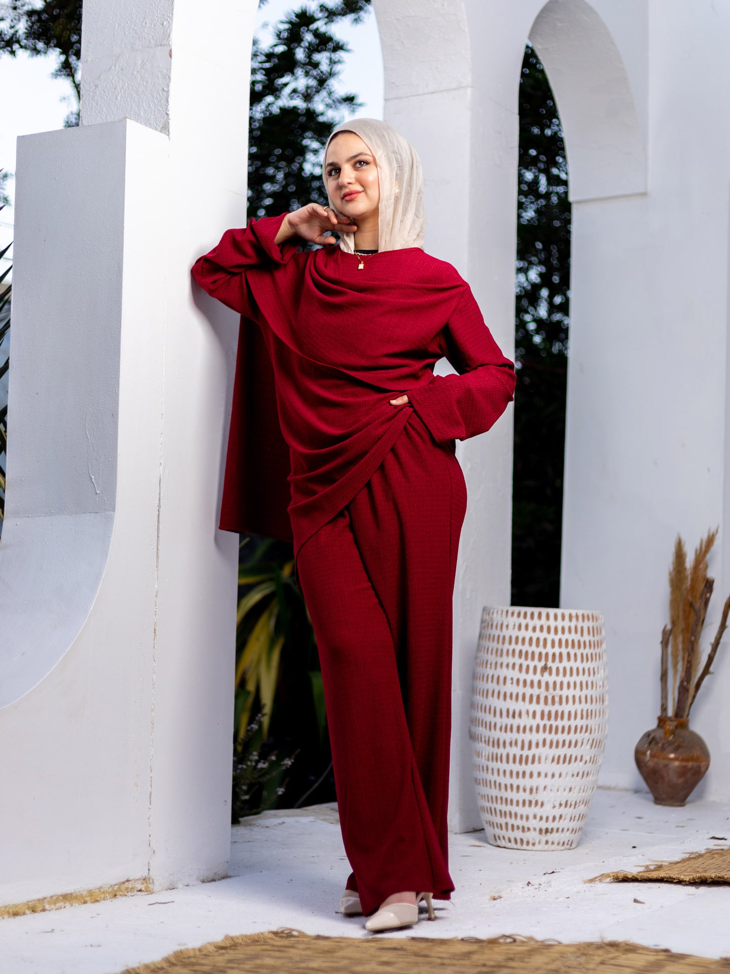 Burgundy Viki Suit