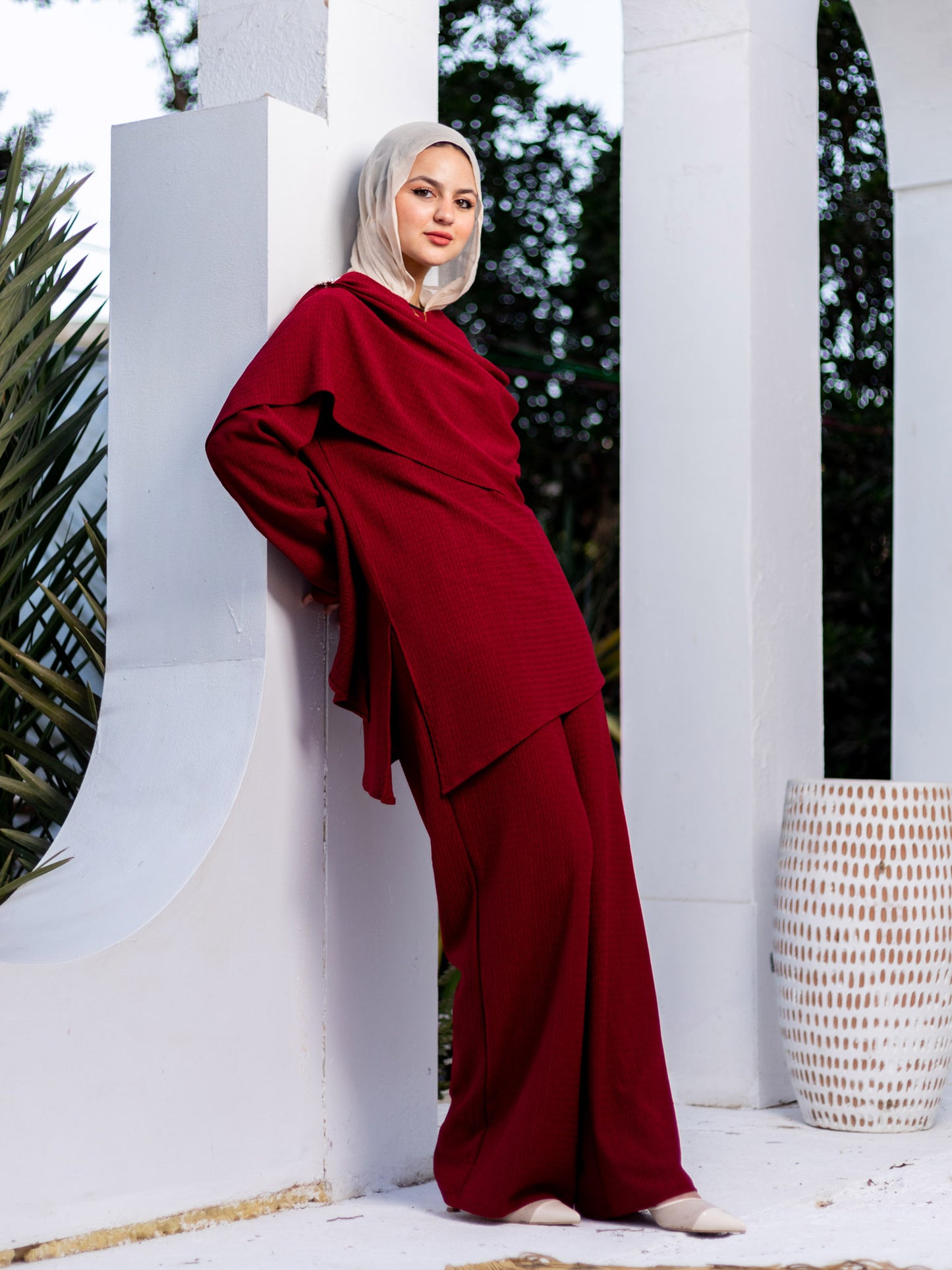Burgundy Viki Suit