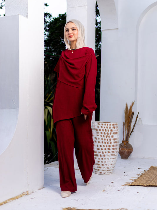 Burgundy Viki Suit