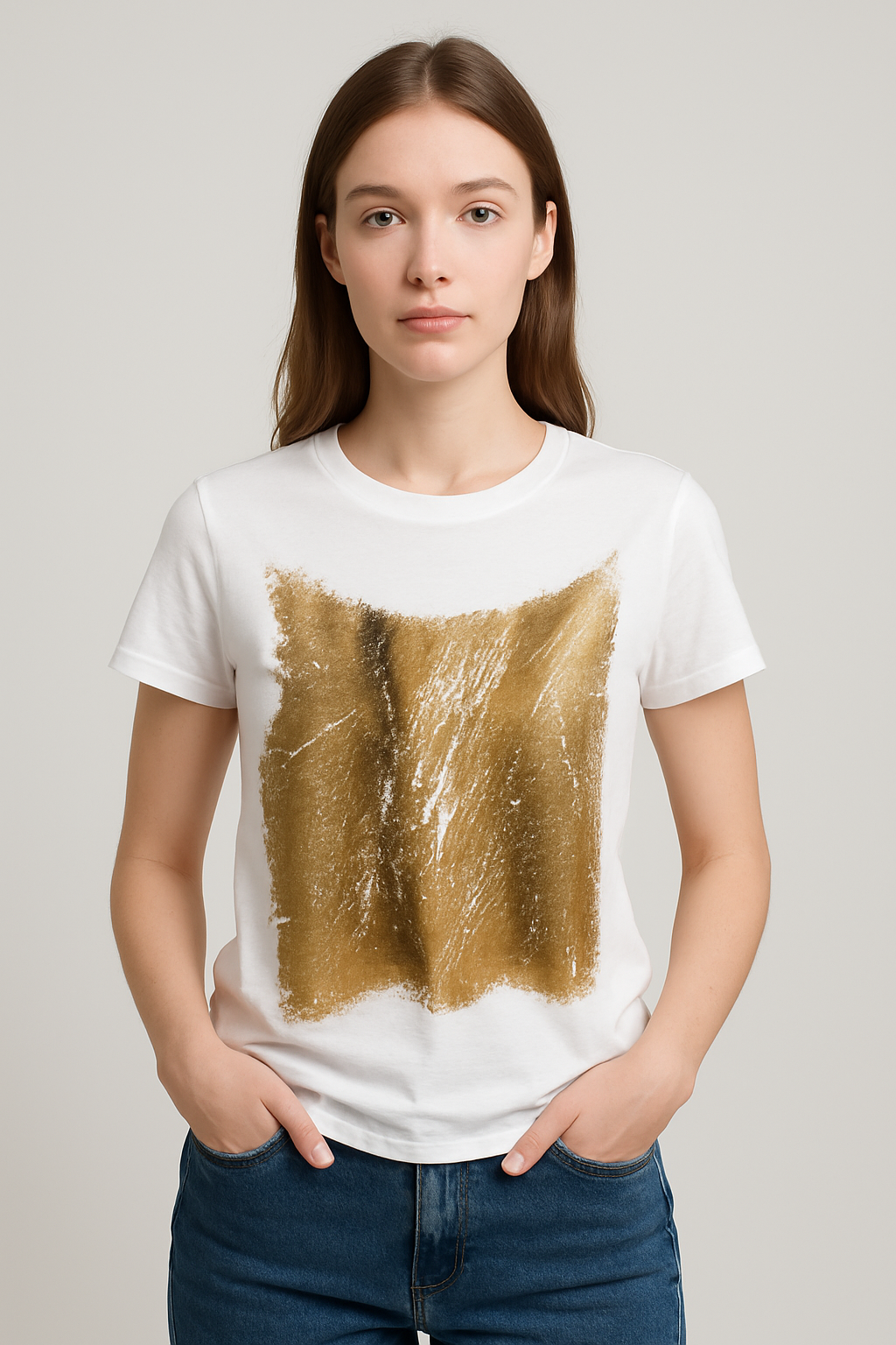 Shiny cotton T-Shirt