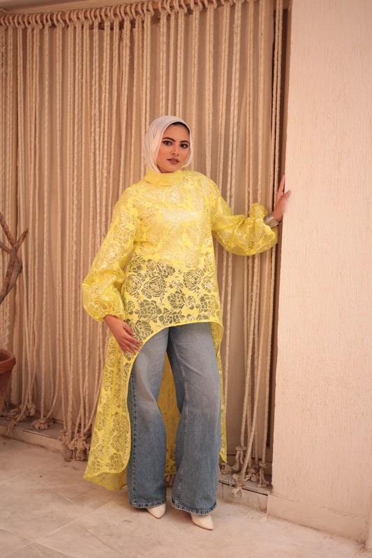 Lace Yellow blouse