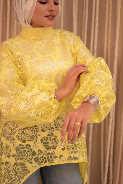 Lace Yellow blouse