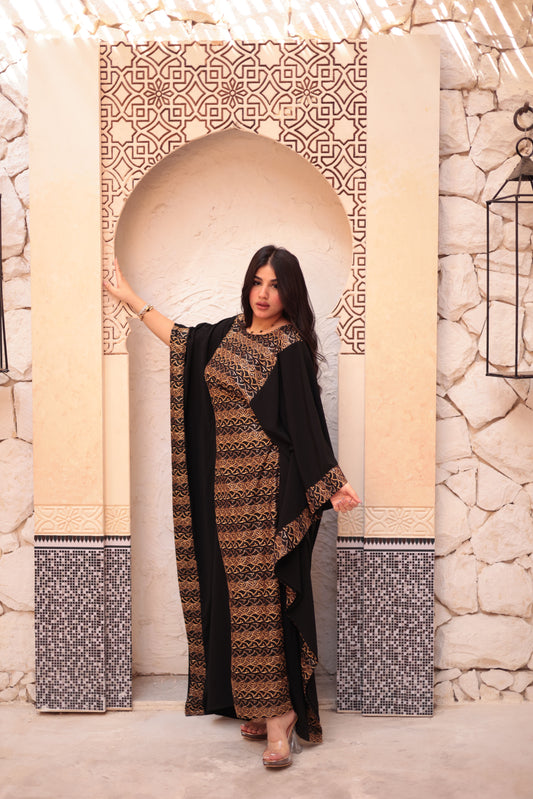 Gold x Black Abaya