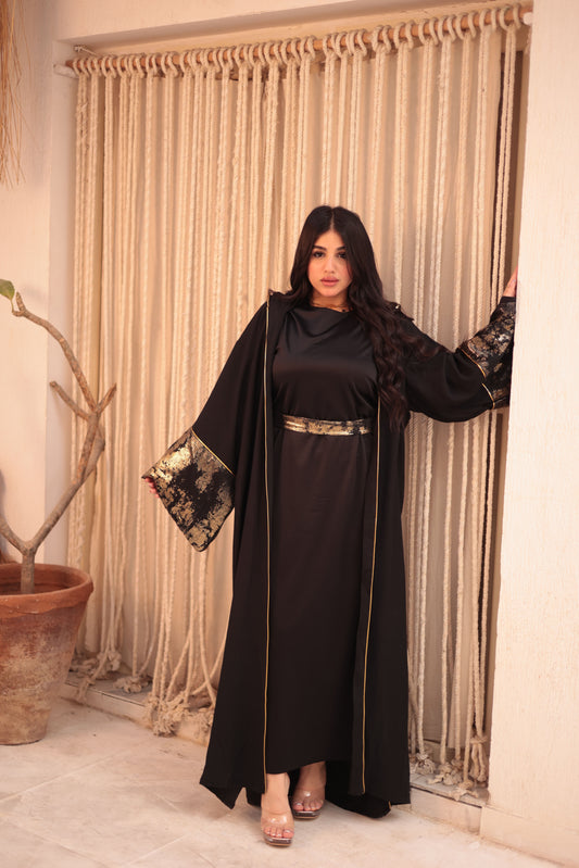 Golden Linen Kaftan