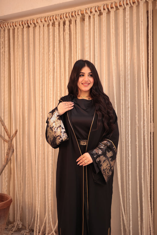 Golden Linen Kaftan