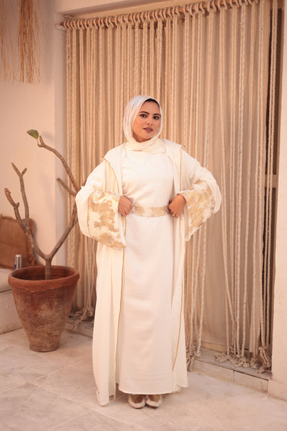 Golden Linen Kaftan